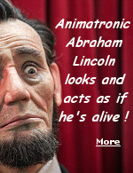 Animatronic Lincoln showcases the current state-of-the-art possibilities and it’s the first in a line of super-expressive figures called ''The Living Faces of History''.
